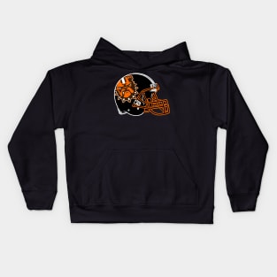 Helmet Browns Football - Fanart Design Kids Hoodie